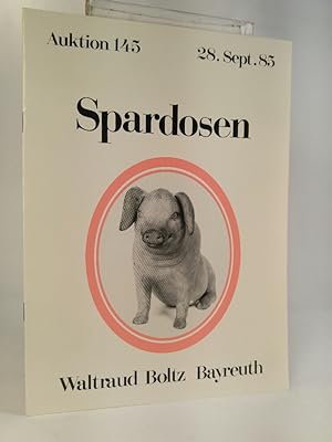 Seller image for Auktionskatalog. Spardosen. Auktion 145, 1985. for sale by ANTIQUARIAT Franke BRUDDENBOOKS