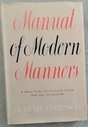 Seller image for Manual of Modern Manners for sale by Chapter 1