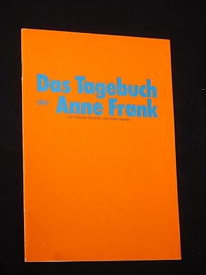 Seller image for Programmheft theater auf tournee in Coproduktion mit Hamburger Kammerspiele 1976/77. DAS TAGEBUCH DER ANNE FRANK von Goodrich, Hackett. Regie: Ida Ehre, Rick Mueller, Bhnenbild: Fritz Brauer, musikal. Einr.: Roland Sonder-Mahnken. Mit Sabina Trooger (Anne), Paul Edwin Roth, Herta Kravina, Birgit Nette, Fritz Tillmann, Mariana Ried, Claus Vincon, Rene Genesis, Antje Reinke, Edgar Maschmann for sale by Fast alles Theater! Antiquariat fr die darstellenden Knste