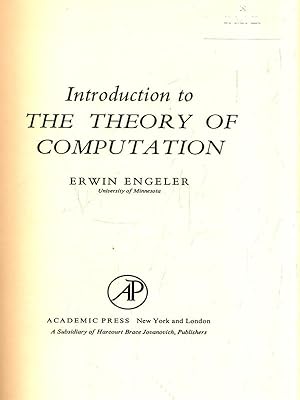 Seller image for Introduction to the theory of computation for sale by Librodifaccia