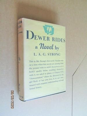 Dewer Rides Signed First Edition Hardback in Original Dustjacket Plus Letter