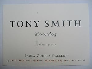 Bild des Verkufers fr Tony Smith Moondog Paula Cooper Gallery 1997 Exhibition invite postcard zum Verkauf von ANARTIST
