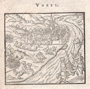 Bild des Verkufers fr Gesamtansicht mit kmpfenden Truppen vom 21.7.1583, zum Verkauf von Antiquariat Martin Barbian & Grund GbR