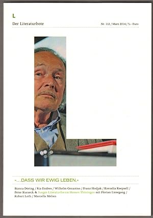 Seller image for Der Literaturbote. Nr. 112, Mrz 2014. for sale by Antiquariat Neue Kritik