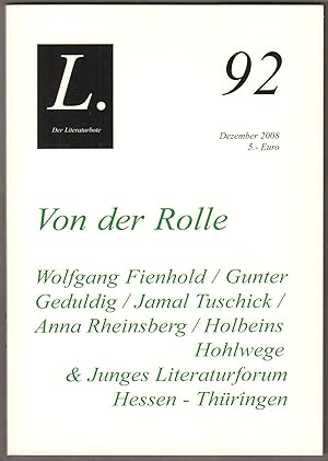 Seller image for Der Literaturbote. Nr. 92, Dezember 2008. for sale by Antiquariat Neue Kritik