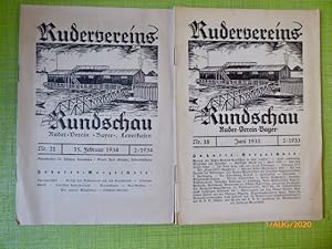 2 Hefte: Rudervereins-Rundschau. Ruder-Verein Bayer Leverkusen. 1.: Nr. 18, Juni 1933, Heft 2/ 2....