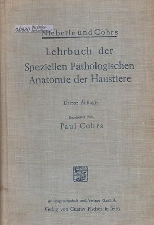 Image du vendeur pour Lehrbuch der Speziellen Pathologischen Anatomie der Haustiere mis en vente par obaao - Online-Buchantiquariat Ohlemann