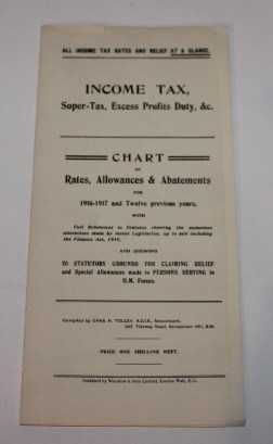 Tolley's Tax Table 1916-1917