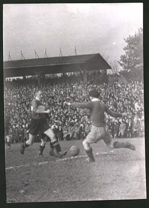 Fotografie Ansicht Wien, Rapidplatz, Fussballspiel Rapid Wien vs Graslitz 1940