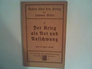 Bild des Verkufers fr Der Krieg als Not und Aufschwung. zum Verkauf von ANTIQUARIAT FRDEBUCH Inh.Michael Simon