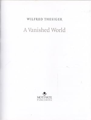 Seller image for A Vanished World for sale by Goulds Book Arcade, Sydney