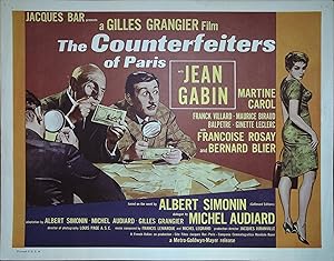 Seller image for The Counterfeiters of Paris Lobby Title Card 1961 Jean Gabin, Martine Carol for sale by AcornBooksNH