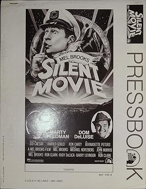 Seller image for Silent Movie Pressbook 1976 Mel Brooks, Marty Feldman for sale by AcornBooksNH