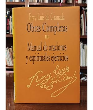 Seller image for MANUAL DE ORACIONES Y ESPIRITUALES EJERCICIOS (PRIMERA REDACCIN) for sale by Librera Llera Pacios