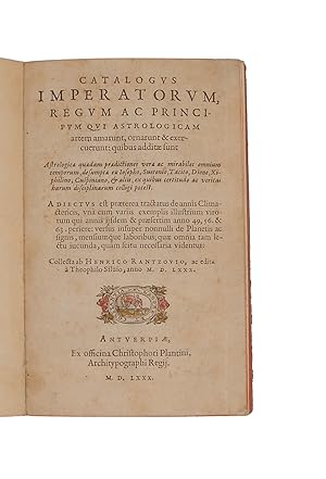 Catalogus imperatorum, regum ac principum qui astrologicam artem amarunt.