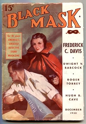 Bild des Verkufers fr BLACK MASK--HARD BOILED PULP DETECTIVE STORIES--DEC 1938--GUN MOLL COVER zum Verkauf von DTA Collectibles