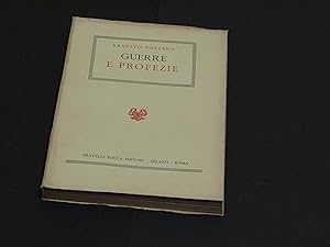 Bozzano Ernesto. Guerre e profezie. Fratelli Bocca Editori. 1953 - II