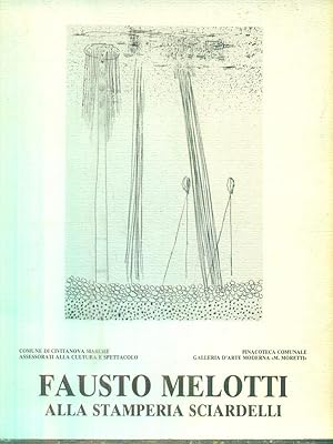 Bild des Verkufers fr Fausto Melotti alla stamperia Sciardelli zum Verkauf von Librodifaccia