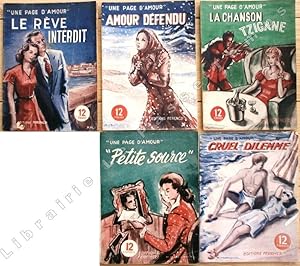 Seller image for Collection UNE PAGE D'AMOUR - 5 titres - N 1, 3, 8, 23, 28. for sale by Jean-Paul TIVILLIER