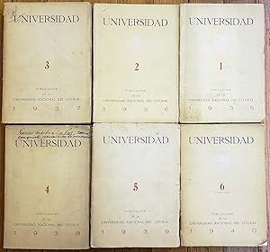 Imagen del vendedor de UNIVERSIDAD. Publicacin de la Universidad Nacional del Litoral a la venta por Chaco 4ever Books