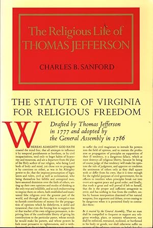 Bild des Verkufers fr The Religious Life of Thomas Jefferson zum Verkauf von Kenneth Mallory Bookseller ABAA