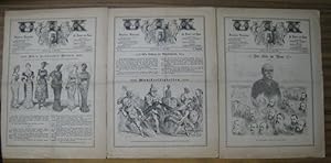 Ulk - Illustrirtes Wocjenblatt. Konvolut mit 3 Ausgaben: 10. Jg.: Nr. 18 vom 5. Mai 1881 / Nr. 19...