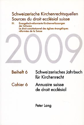 Bild des Verkufers fr Schweizerisches Jahrbuch fr Kirchenrecht 2009. Beiheft 6. Annuaire suisse de droit ecclsial. zum Verkauf von Fundus-Online GbR Borkert Schwarz Zerfa