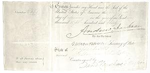 Andrew Jackson and Martin Van Buren Signed Document.