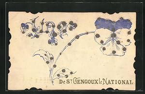 Bild des Verkufers fr Carte postale St Gengoux le National, Une Fleur de St Gengoux le National zum Verkauf von Bartko-Reher
