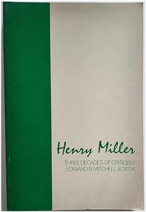 Seller image for Henry Miller: Three Decades of Criticism for sale by PsychoBabel & Skoob Books