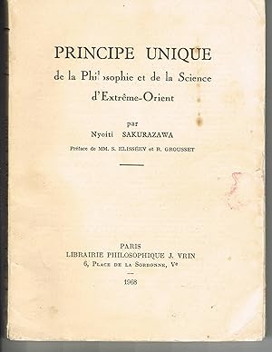 Principe unique de la philosophie et de la science d'Extrême-Orient