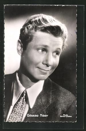 Ansichtskarte Schauspieler Gérard Néry mit gemusterter Krawatte