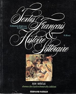 Imagen del vendedor de Textes francais et histoire litteraire.XIXe siecle a la venta por JP Livres