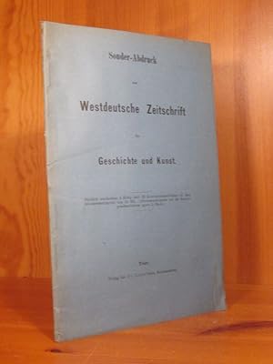 Seller image for Zur Geschichte der Rheinschiffahrt (Sonder-Abdruck aus: Westdeutsche Zeitschrift fr Geschichte und Kunst, Jg. XIV, 1895). for sale by Das Konversations-Lexikon