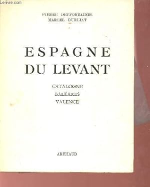 Imagen del vendedor de Espagne du levant - Catalogne, Balares, Valence. a la venta por Le-Livre
