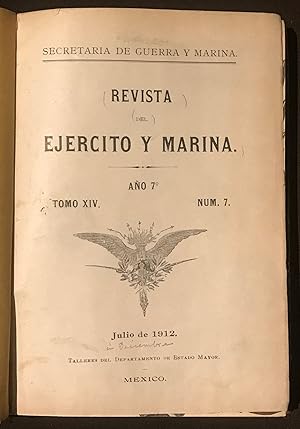 Imagen del vendedor de Revista Del Ejrcito Y Marina. Ao 7. Tomo XIV. Nm 7-12. Julio-Diciembre, 1912 a la venta por Librera Urbe