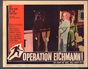 Seller image for Operation Eichmann!-Lobby Card-#7-1961-Werner Klemperer-Ruta Lee-Donald Buka for sale by DTA Collectibles