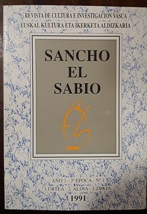 Seller image for Sancho el Sabio. Revista de cultura e investigacin vasca for sale by Domiduca Libreros