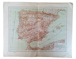 [OTTOMAN MAP of SPAIN & PORTUGAL] Ispanya & Portekiz: Sâye-i Türkiye Hazret Gazi Sultan Abdülhami...