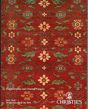 FINE EUROPEAN AND ORIENTAL CARPETS: The Properties of a Family Collection, The Collection of Mr. ...