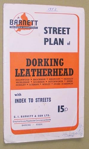 Barnett Street Plan of Dorking, Leatherhead, etc, with index to streets