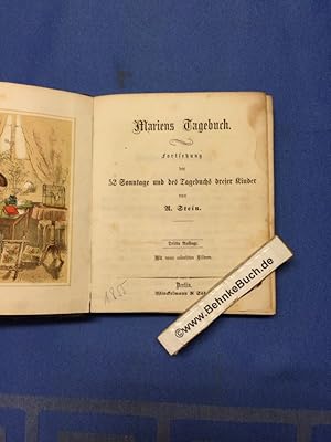 Imagen del vendedor de Mariens Tagebuch. Fortsetzung der 52 Sonntage und des Tagebuchs dreier Kinder. a la venta por Antiquariat BehnkeBuch