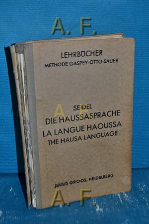 Bild des Verkufers fr Die Haussasprache, La Langue Haoussa, The Hausa Language : Grammatik und systematisch geordnetes Wrterbuch: Haussa-deutsch-franzsisch-englisch. zum Verkauf von Antiquarische Fundgrube e.U.