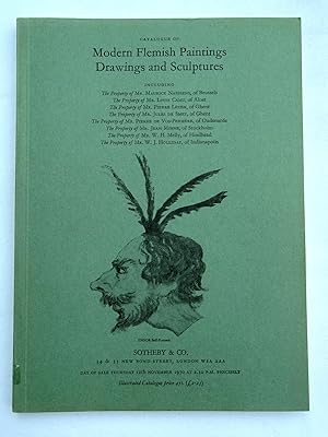 Modern Flemish Paintings Drawings and Sculptures. 12th November 1970. Sotheby's London Auction Ca...