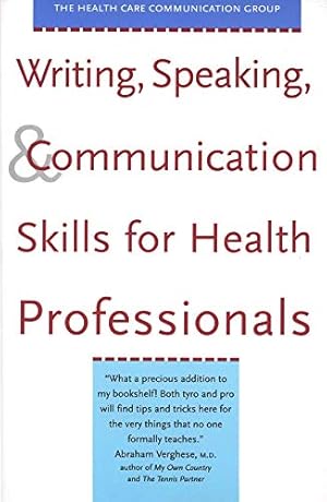 Seller image for Writing, Speaking, and Communication Skills for Health Professionals [Soft Cover ] for sale by booksXpress