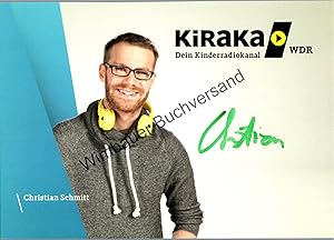 Bild des Verkufers fr Original Autogramm Christian Schmitt WDR Kiraka /// Autogramm Autograph signiert signed signee zum Verkauf von Antiquariat im Kaiserviertel | Wimbauer Buchversand