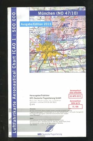 DFS | ICAO Luftfahrtkarte - aeronautical Chart 2015 | München 1:500000 | NO 47/10