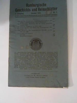 Hamburgische Geschichts- und Heimatblätter- 9.Jahrg. Oktober 1935, Nr. 2