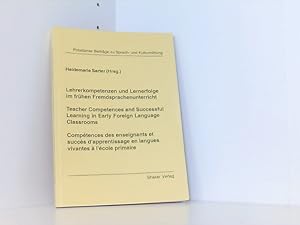 Bild des Verkufers fr Lehrerkompetenzen und Lernerfolge im frhen Fremdsprachenunterricht. Teacher Competences and Successful Learning in Early Foreign Language Classrooms. . Beitrge zu Sprach- und Kulturmittlung) zum Verkauf von Book Broker