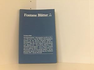 Seller image for Fontane Bltter. 75. 2003. Halbjahresschrift; im Auftrag des Theodor-Fontane-Archivs und der Theodor-Fontane-Gesellschaft hrsg. for sale by Book Broker